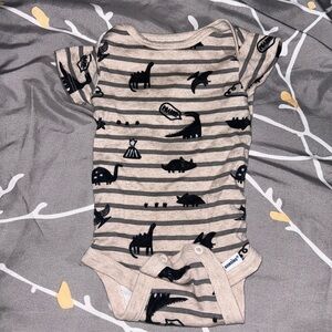 🌼2 for $5🌼 Khaki Dino Onesie